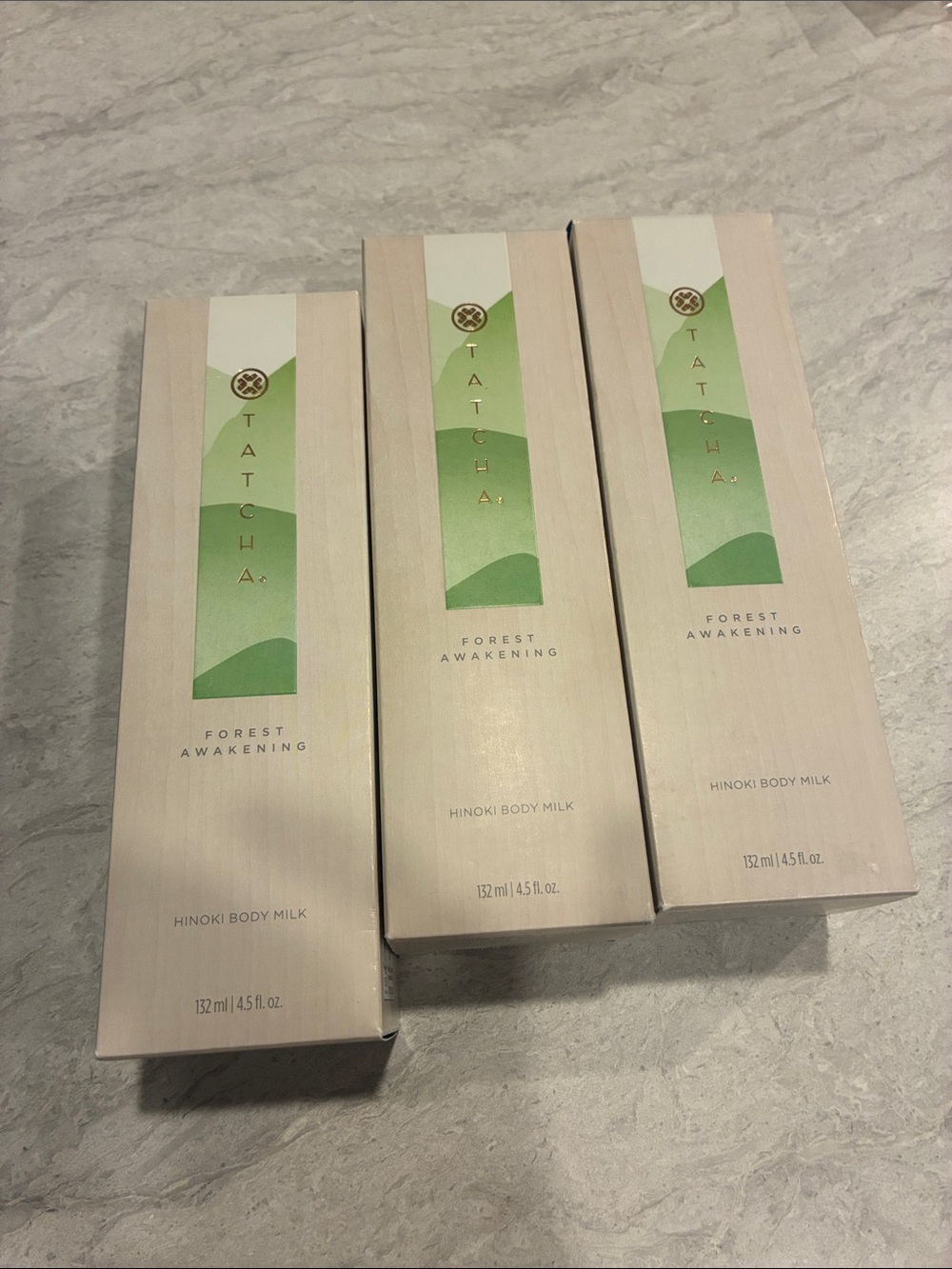 Tatcha Forest Awakening Hinoki Body Milk - Green & Cream